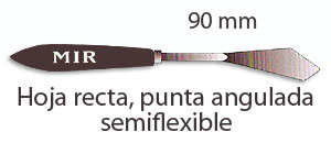Hoja recta, punta angulada 90 mm