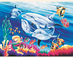 Pintar por N�meros - Delfines