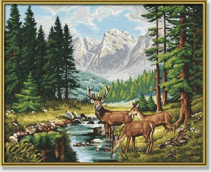 Pintar por N�meros - Pac�fico Paisaje de Monta�a