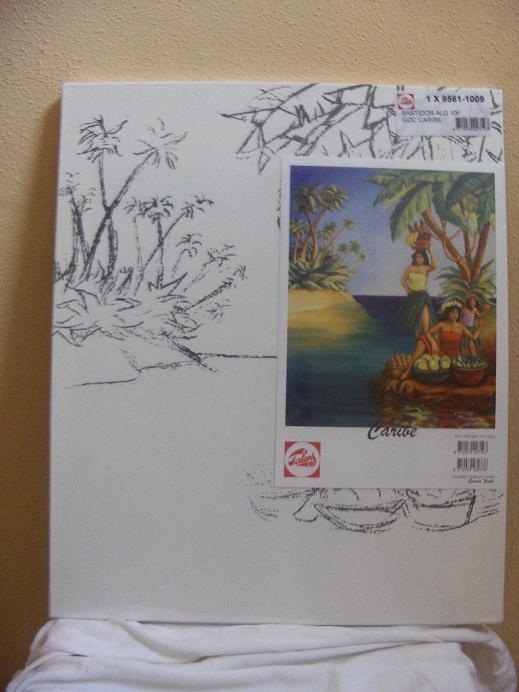 Lienzo - Caribe 46 x 55 cm.