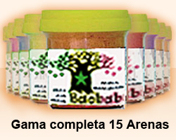 Gama completa de 15 Arenas Baobab de 170 gr.