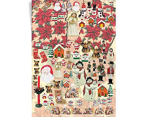 Papel Decoupage - Fantas�a Navidad