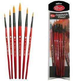 Kit 6 Pinceles Redondos