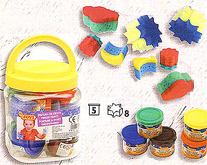 Cubo pintura de dedos