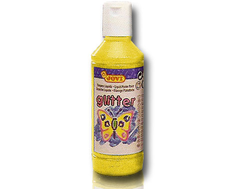 T�mpera Glitter 250 ml. - Amarillo