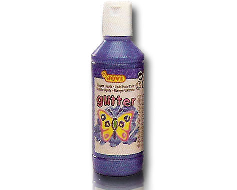 T�mpera Glitter 250 ml. - Azul