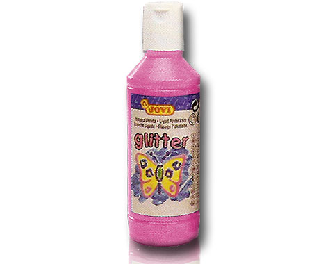 T�mpera Glitter 250 ml. - Rosa