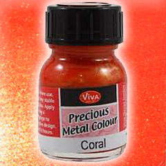 Pintura Metalizada frasco 25 ml. - Coral