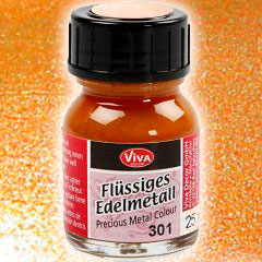 Pintura Metalizada frasco 25 ml. - Naranja Dorado